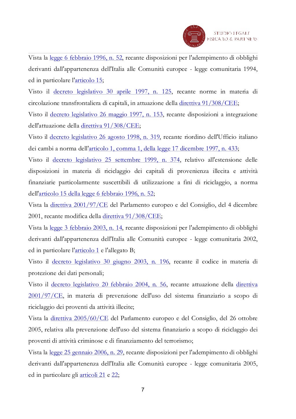 Decreto legislativo 231 del 2007 integrato v direttiva (1) Decreto legislativo 231 del 2007 integrato v direttiva (1)
