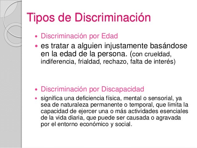 discriminatorio