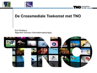 De Crossmediale Toekomst met TNO


Erik Fledderus
Algemeen Directeur Informatiemaatschappij
 