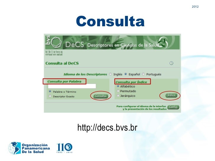 Decs, Descriptores en Ciencias de la Salud