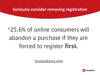 Seriously consider removing registration

 