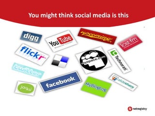 You might think social media is this

 