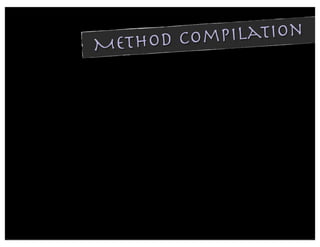 Me thod Com pilation
 