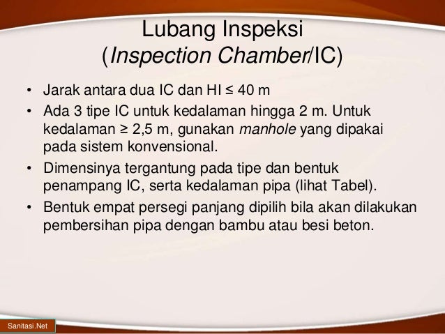 Komponen Unit Pelayanan Air Limbah Sistem Terpusat (SPAL-T)
