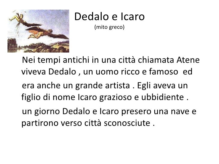 Dedalo e Icaro Dedalo e Icaro