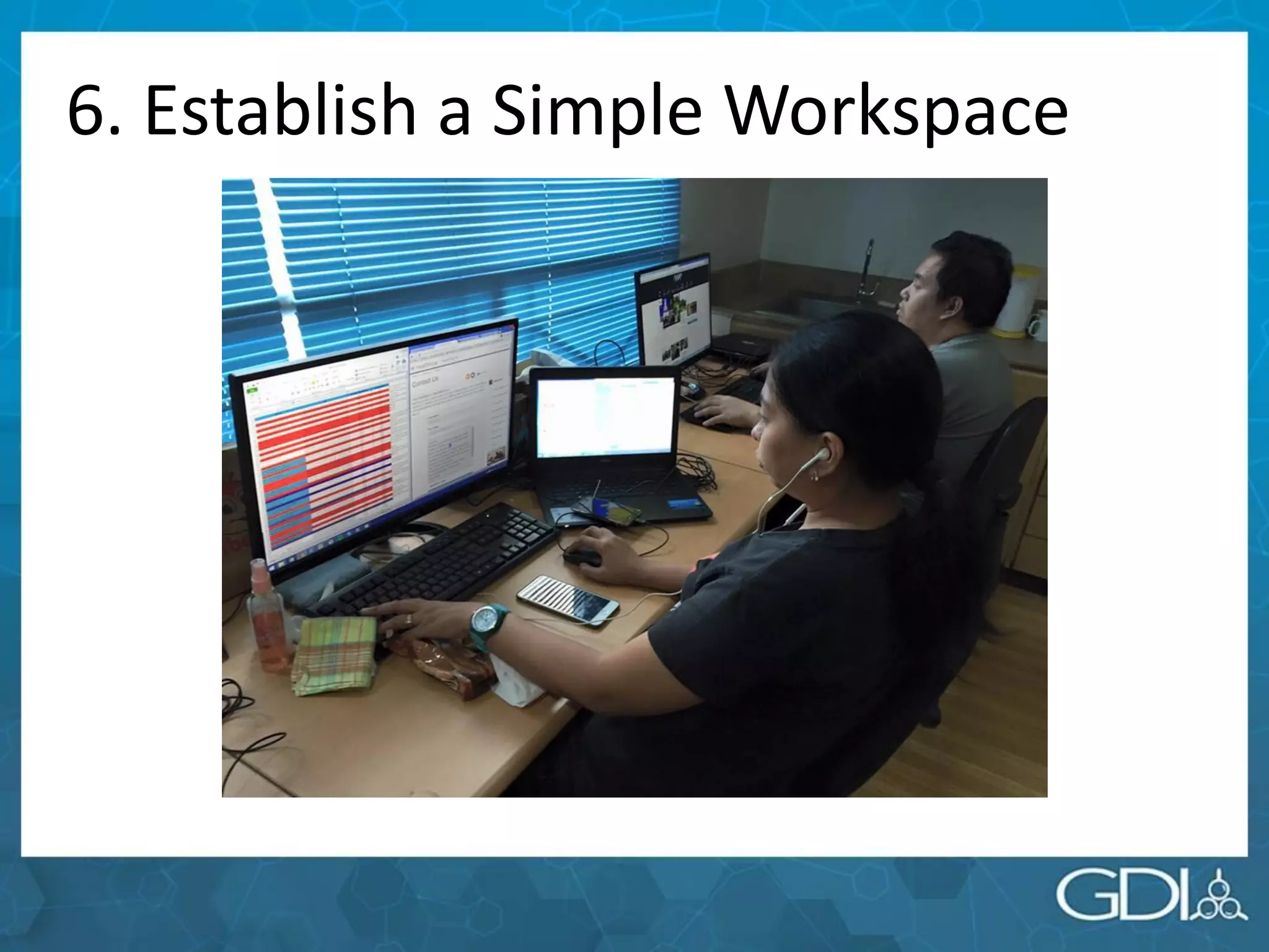 6. Establish a Simple Workspace