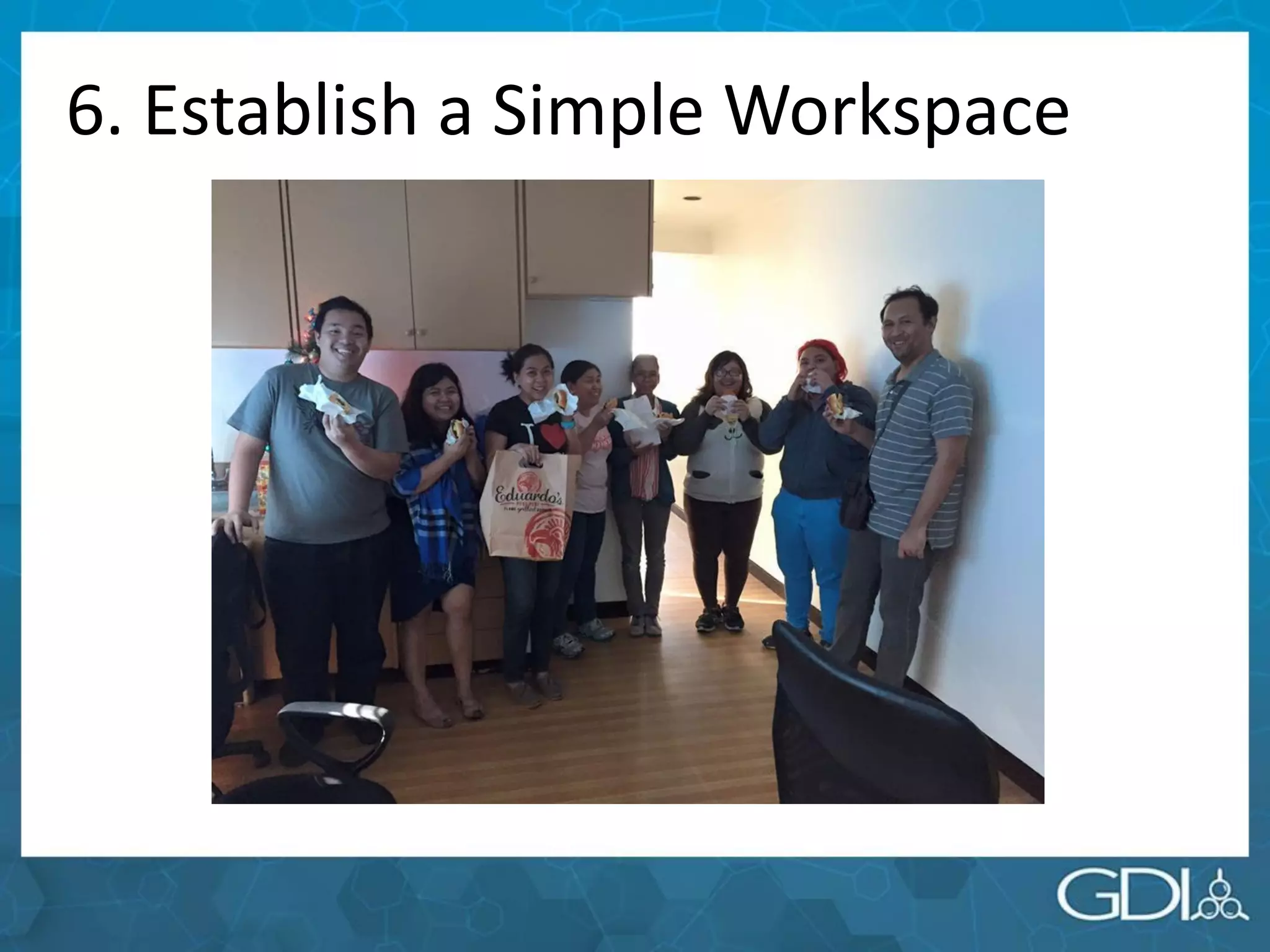 6. Establish a Simple Workspace