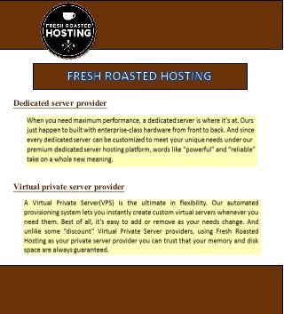 Dedicated server provider
Virtual private server provider
 