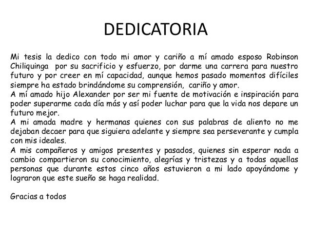 Dedicatoria