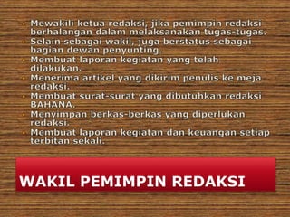 WAKIL PEMIMPIN REDAKSI
 