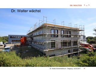 Dr. Walter wächst
Dr. Walter Sicherheitsforum - Siegburg - 23.03.2017
 