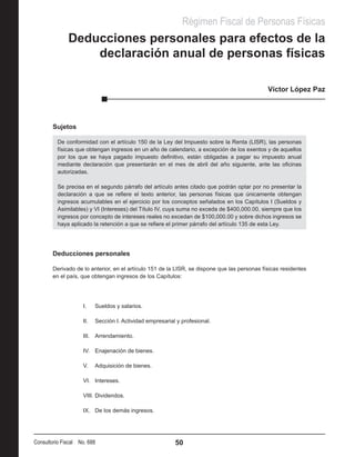 Deducciones personales | PDF