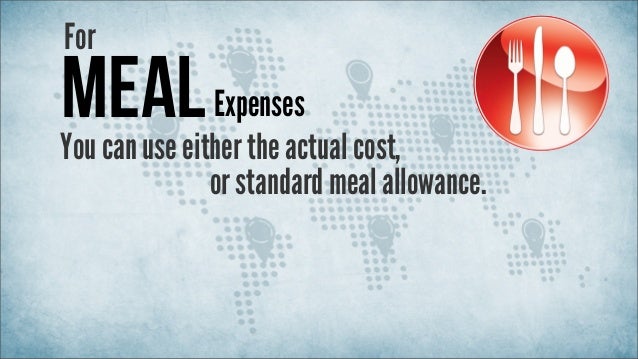 Standard Meal Allowance For Business Travel Standard Meal Allowance For Business Travel