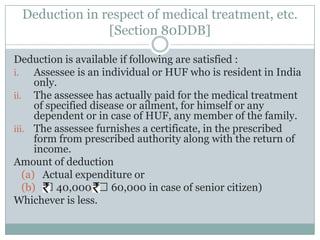Deductions to be made under Income Tax Act, 1961 | PPTX