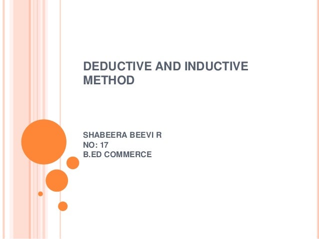 Deductive research methods