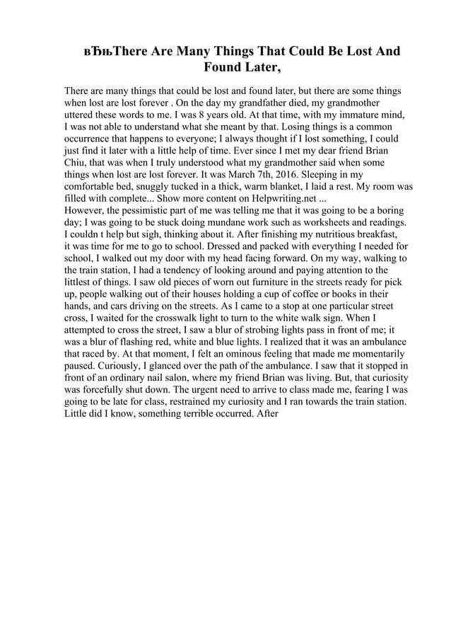 Deductive Essay Examples | PDF