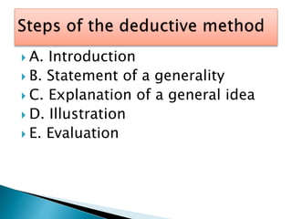 Deductive method | PPTX