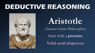 Deductive vs Inductive Reasoning