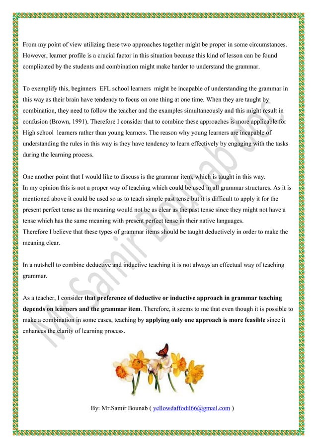Deductive Vs Inductive Teaching Grammar Methods Pdf Deductive Vs Inductive Teaching Grammar Methods Pdf