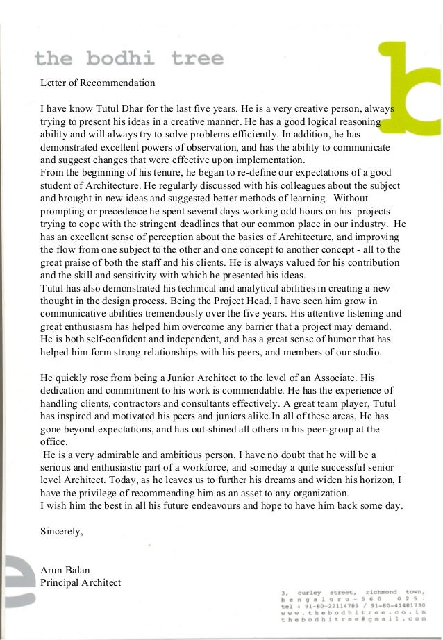 letter of recommendation ppt letter of recommendation for a creative person
