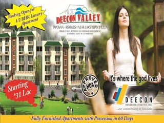  
 
Tapovan Rishikesh Fully Furnished 1/2 BHK Apartments  