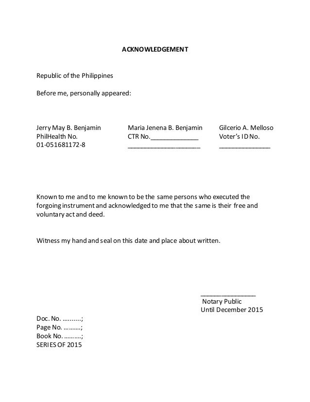 sample deed of sale