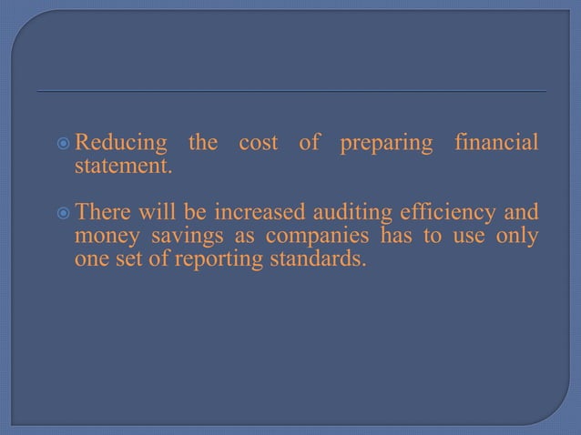 Rationale for harmonization of financial reporting practice around the ...