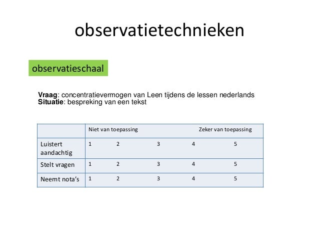 Kwalitatief En Kwantitatief Observeren