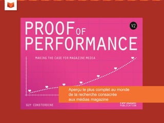 Aperçu le plus complet au monde
de la recherche consacrée
aux médias magazine
 