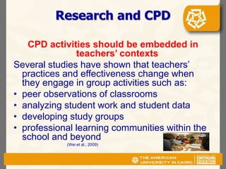 The Paradigm Shift in Teacher Education & CPD | PPTX