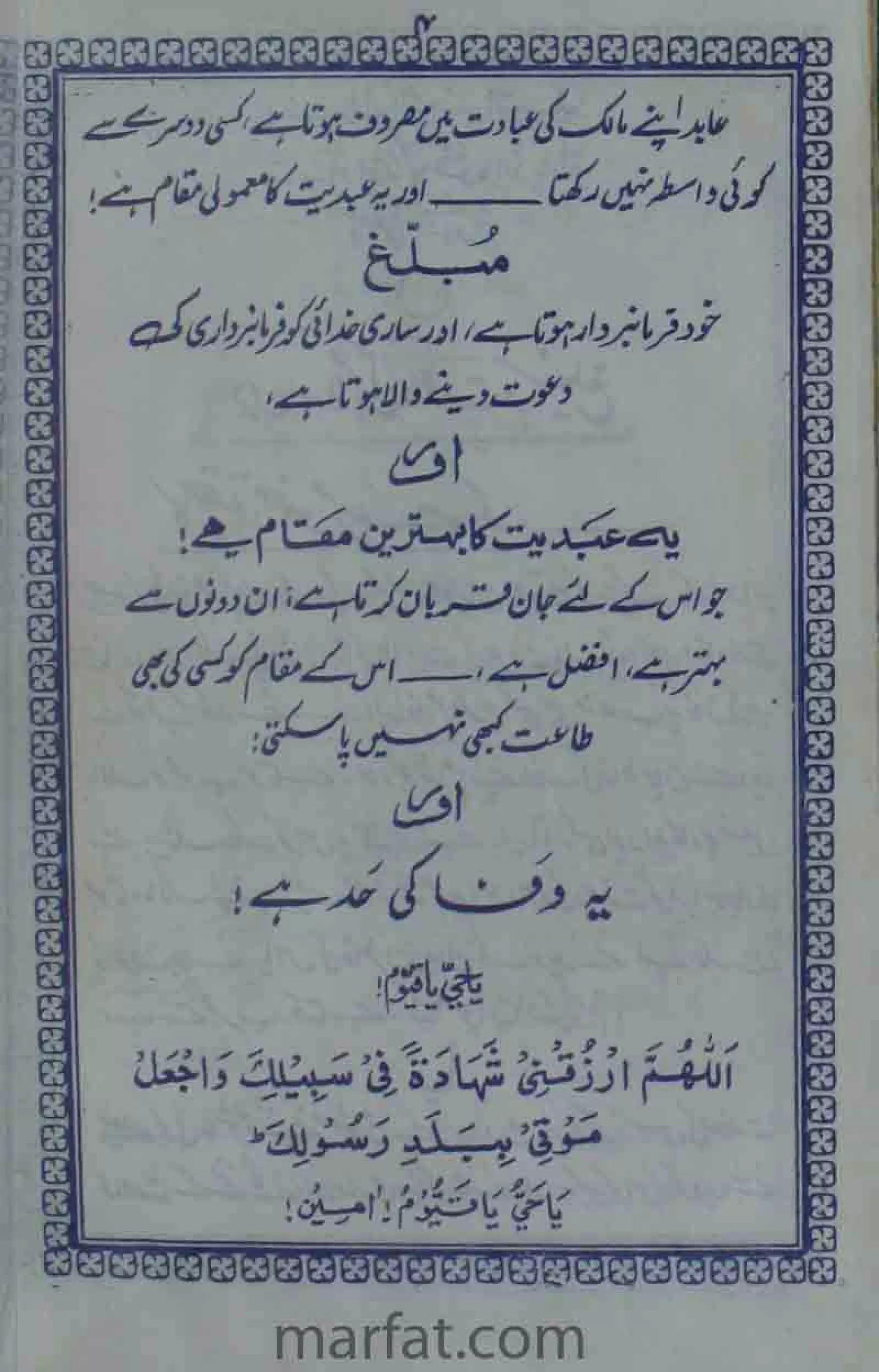 Deene Islam Ki Dawato Tabligh