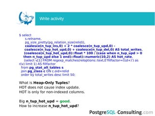 Deep dive into PostgreSQL statistics. | PDF