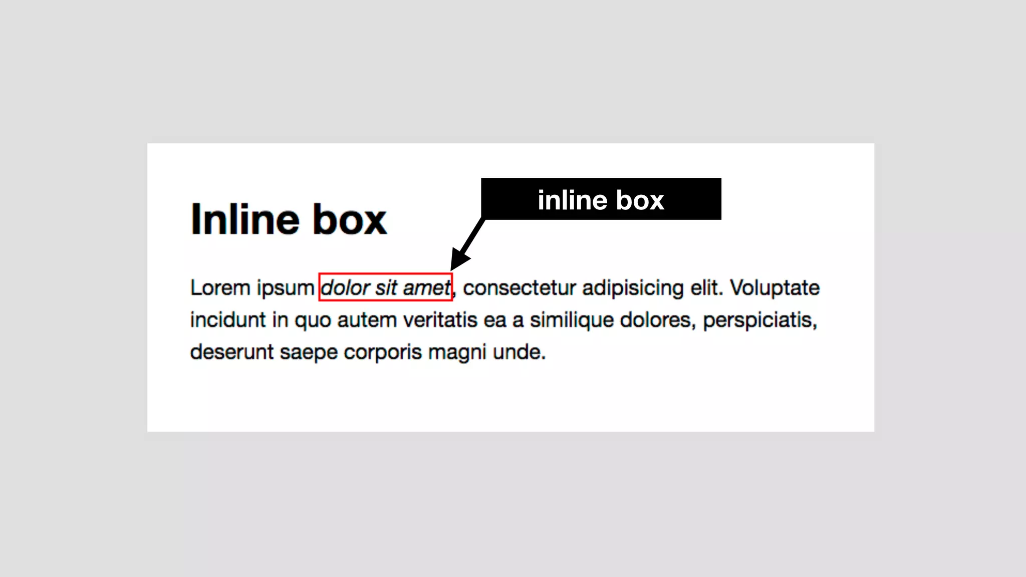 inline box
 