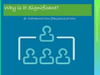 Why is it Significant?




                                     INFORMATION ORGANIZATION
       3- INFORMATION ORGANIZATION
 