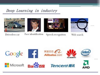 Deep Learning in industry
 