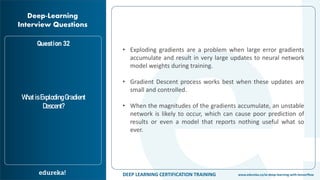 Deep Learning Interview Questions and Answers | Edureka | PDF