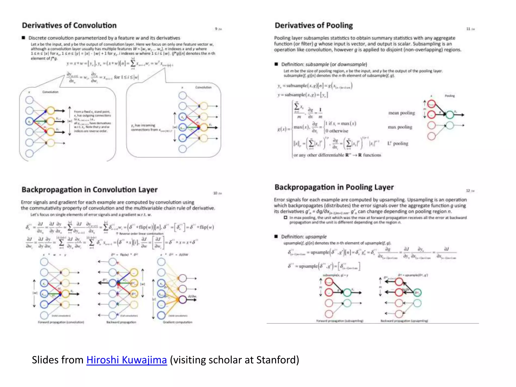 Slides from Hiroshi Kuwajima (visiting scholar at Stanford)
 