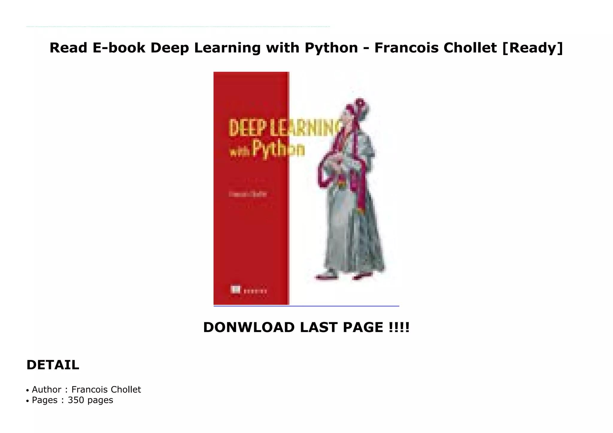 Deep learning-with-python | PDF | Artificial Intelligence | Technology ...