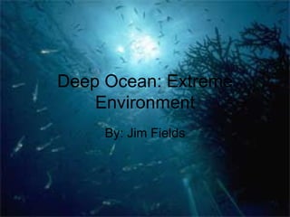 Deep Ocean: Extreme Environment By: Jim Fields 