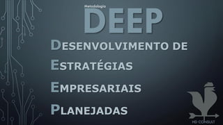 DEEPDESENVOLVIMENTO DE
ESTRATÉGIAS
EMPRESARIAIS
PLANEJADAS
Metodologia
HD CONSULT
 