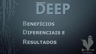 DEEP
BENEFÍCIOS
DIFERENCIAIS E
RESULTADOS
Metodologia
HD CONSULT
 
