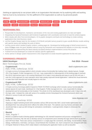Deepak CV | PDF