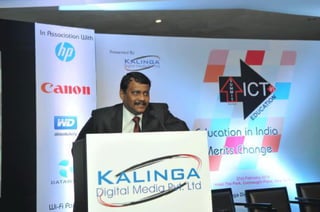 Mr. Deepak Kumar Sahu, Publisher & Chief Editor – Kalinga Digital Media addressing the audience