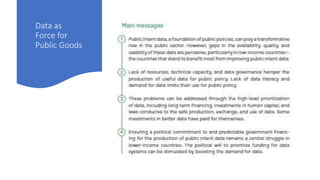 Data as
Force for
Public Goods
 