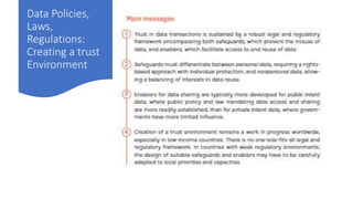 Data Policies,
Laws,
Regulations:
Creating a trust
Environment
 