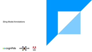 Sling Model Annotations
 