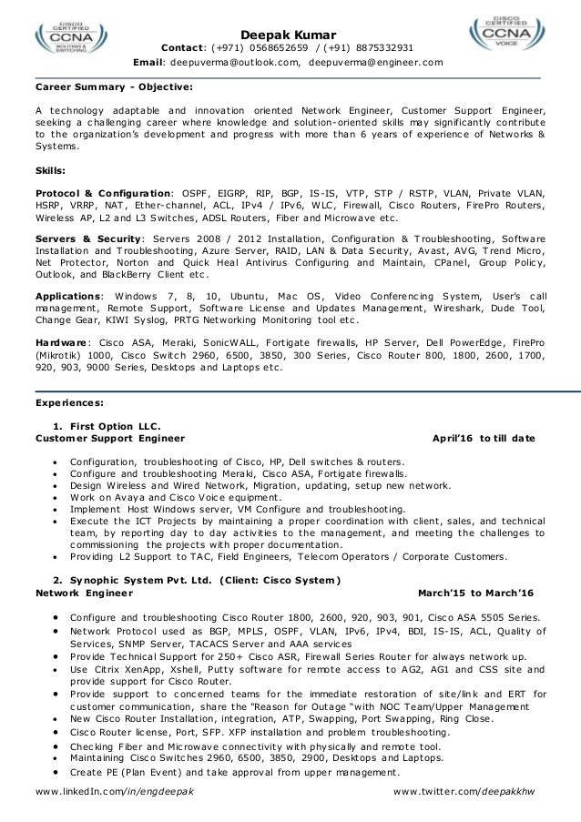 resume for network engineer l2 network admin team leader system ad networking engineer resumes