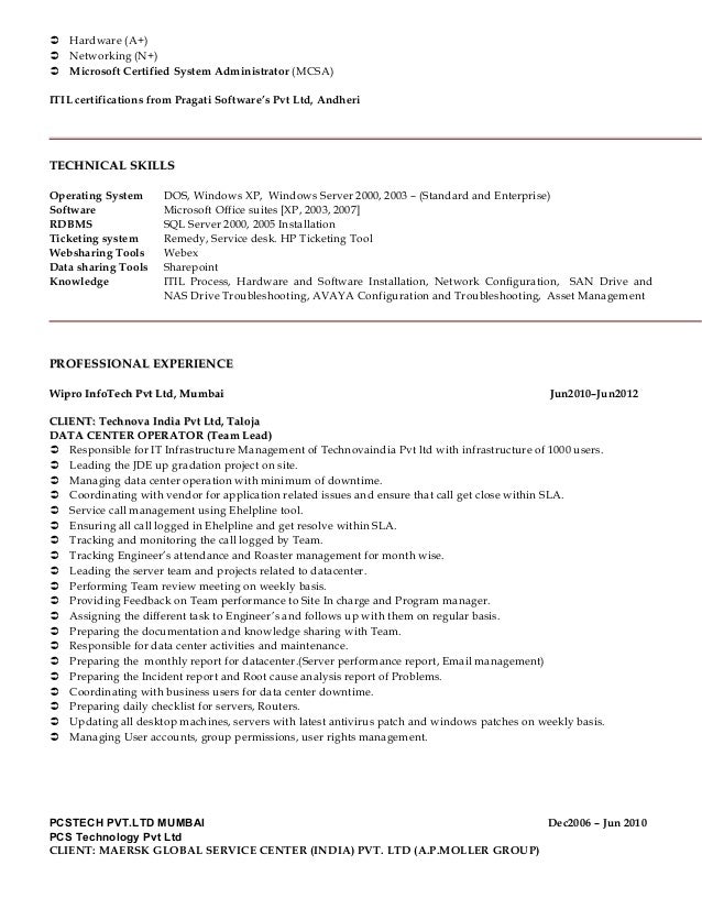 Remedy administrator and resume