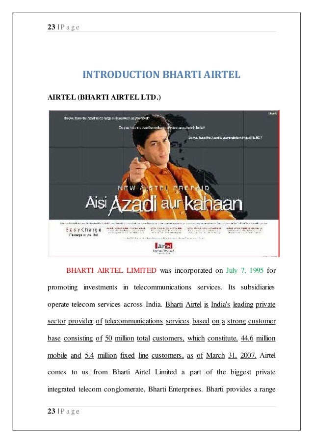 project report bharti airtel See bharti airtel limited salaries collected directly from employees and jobs on indeed. project report bharti airtel See bharti airtel limited salaries collected directly from employees and jobs on indeed.