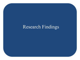 Research Findings
 